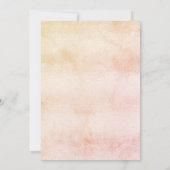 Baby shower Moon blush roos Gold girl Kaart (Achterkant)