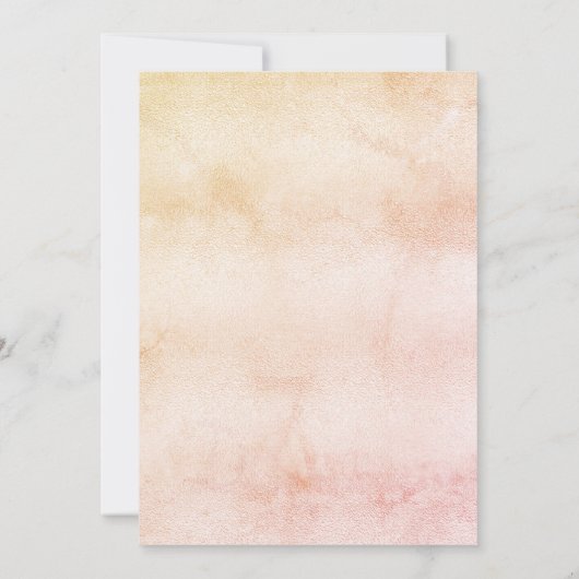 Baby shower Moon blush roos Gold girl Kaart (Achterkant)