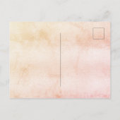 Baby shower Moon blush roos Gold girl Uitnodiging Briefkaart (Achterkant)