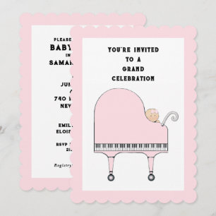 Baby shower Music Thema Kaart
