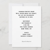 Baby shower Music Thema Kaart (Achterkant)