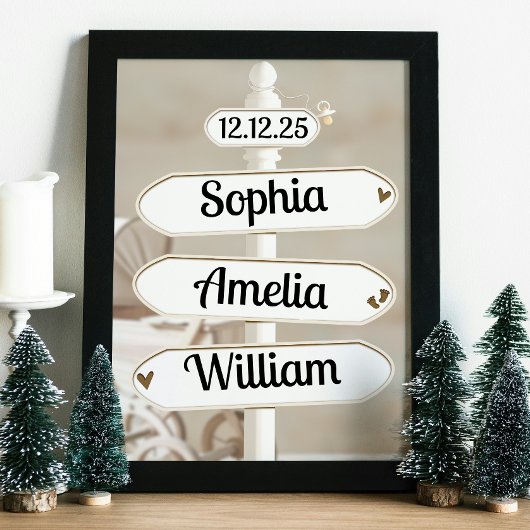 Baby Shower Muur Kunst Foto Afdruk