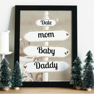 Baby Shower Muur Kunst Foto Afdruk