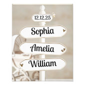 Baby Shower Muurkunst Foto Afdruk (Voorkant)