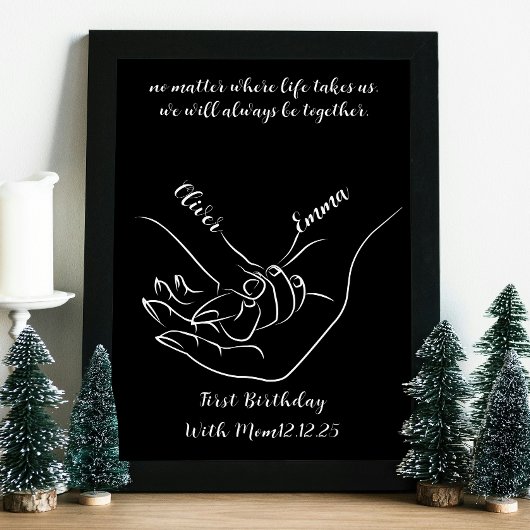 Baby Shower Muurkunst Foto Afdruk