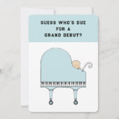 Baby shower Muziek Thema Uitnodiging (Voorkant)