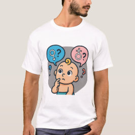 Baby shower naam enquêtekaart t-shirt