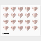 Baby Shower Naamballonnen Roze Bruiloft Hart Sticker (Vel)