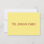 Baby shower najaar bedankkaart (Achterkant)