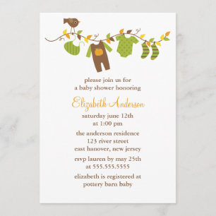 Baby shower najaar kaart
