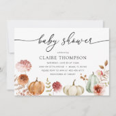 Baby shower najaarsdoucheuitnodiging kaart (Voorkant)