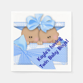 Baby shower Napkin - Afrikaans Amerikaans tweeklep Servet