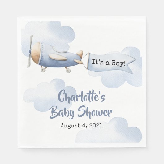 Baby shower Napkin Servet (Voorkant)