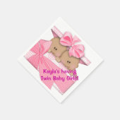Baby shower Napkin van een Afrikaans Amerikaans tw Servet (Hoek)
