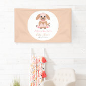 Baby shower neutraal, persoonlijke pop-upbewerking spandoek (Insitu)