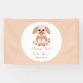 Baby shower neutraal, persoonlijke pop-upbewerking spandoek