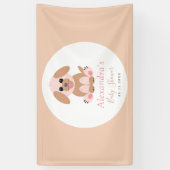 Baby shower neutraal, persoonlijke pop-upbewerking spandoek (Verticaal)