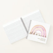 Baby shower Neutraal regenbooghandboek Notitieboek (Binnen)