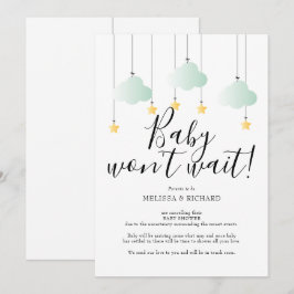 Baby Shower, Neutrale Annuleringkaart voor een Spr Kaart
