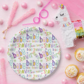 Baby shower Newborn Celebration Papieren Bordje (Feest)