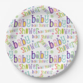 Baby shower Newborn Celebration Papieren Bordje (Voorkant)