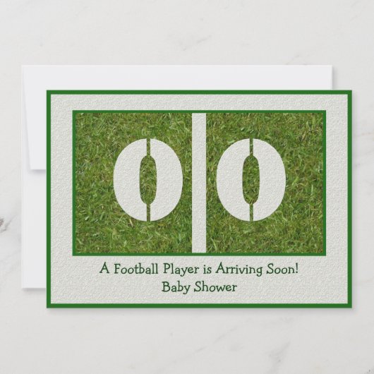 Baby shower Newborn Football Player Kaart (Voorkant)