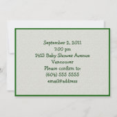 Baby shower Newborn Football Player Kaart (Achterkant)