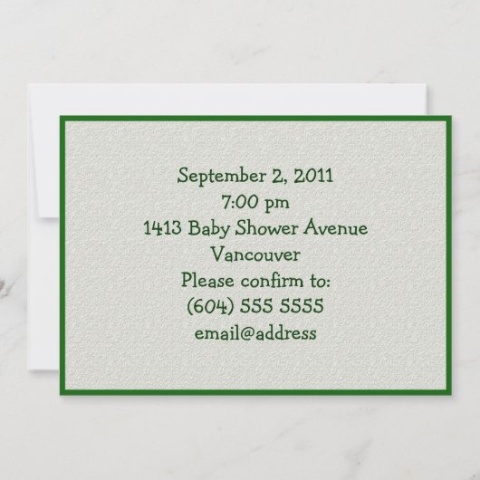 Baby shower Newborn Football Player Kaart (Achterkant)