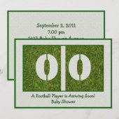 Baby shower Newborn Football Player Kaart (Voorkant / Achterkant)