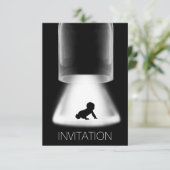 Baby shower Nieuwe Baby Moderne Vip Uitnodiging (Staand voorkant)