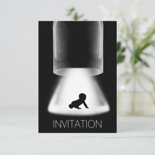 Baby shower Nieuwe Baby Moderne Vip Uitnodiging (Staand voorkant)