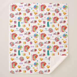 Baby shower nieuwe babycadeauomslag snoep baby sherpa deken