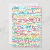 Baby shower nieuwe babyvoeding kaart (Achterkant)