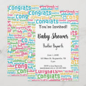 Baby shower nieuwe babyvoeding kaart (Voorkant / Achterkant)