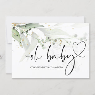 baby shower nieuwe mam Gefeliciteerd met Eucalyptu Kaart