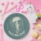 Baby shower nieuwe mam papieren bordje (Feest)