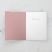 Baby shower nieuwe ouders schattig grappig roze kaart (Binnen)