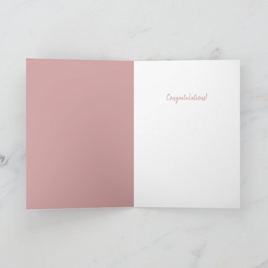 Baby shower nieuwe ouders schattig grappig roze kaart (Binnen)