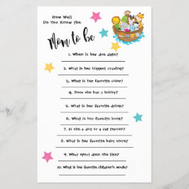Baby Shower Noach's Ark Hoe goed ken je de kaart