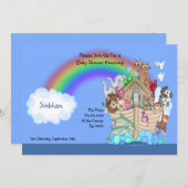 Baby shower Noahs Ark Kaart (Voorkant / Achterkant)