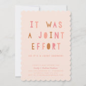 Baby shower Nobelprijs gezamenlijke inspanning par Kaart (Voorkant)