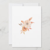 Baby shower Nodig Autumn Herfst Auburn Floral uit Kaart (Achterkant)