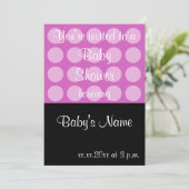 Baby shower Nodig Sjabloon uit - Voor Vrouw Kaart (Staand voorkant)