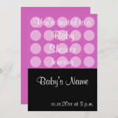 Baby shower Nodig Sjabloon uit - Voor Vrouw Kaart (Voorkant / Achterkant)