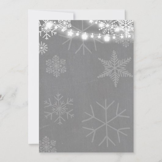 Baby shower nodigen Baby het is koud buiten de win Kaart (Achterkant)