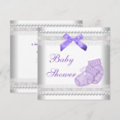 Baby shower nodigt jongens en meisjes uit kaart (Voorkant / Achterkant)