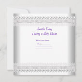 Baby shower nodigt jongens en meisjes uit kaart (Achterkant)