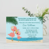 Baby shower nodigt mama Kiss uit Kaart (Staand voorkant)