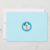 Baby shower nodigt mama Kiss uit Kaart (Achterkant)