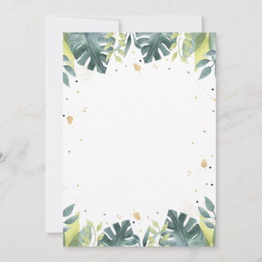 Baby shower nodigt Safari Baby shower uit Kaart (Achterkant)